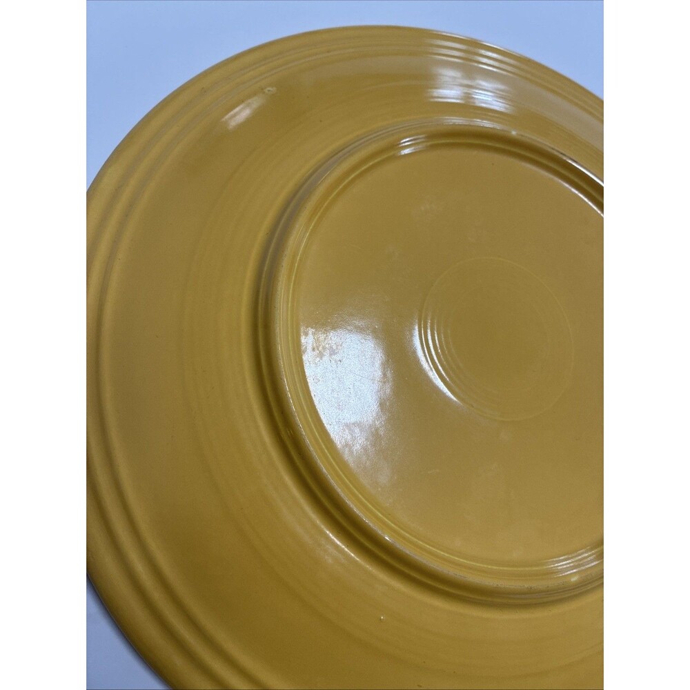 Vintage Fiesta Original Yellow 12" Round Chop Plate Platter Fiestaware 1936-1969 - Picture 4 of 5